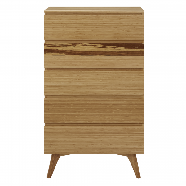 Greenington Azara High Chest in Caramel Colour, Front