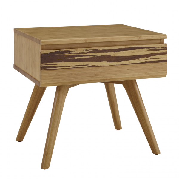 Greeninton Azara Nightstand in Caramel Colour, On Angle