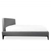 Alice Bed in Grey Fabric, Side