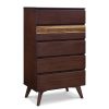 Azara Five Drawer Chest Sable Angle