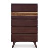Azara Five Drawer Chest Sable Front