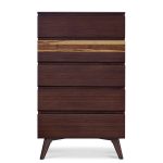 Azara Five Drawer Chest Sable Front