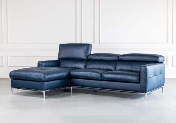 Malmo Sectional in Midnight Blue, Heads Up, SL