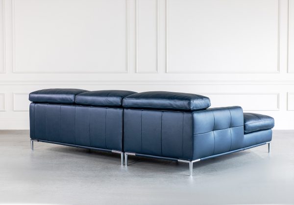 Malmo Sectional in Midnight Blue, Back, SL