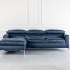 Malmo Sectional in Midnight Blue, Front, SL