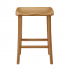 Tulip Counter Stool in Caramel, Front