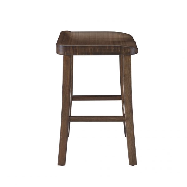 Tulip Counter Stool in Black Walnut, Side