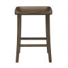 Tulip Counter Stool in Black Walnut, Front