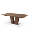 Skovby SM39 Dining Table on Angle in Oiled Walnut