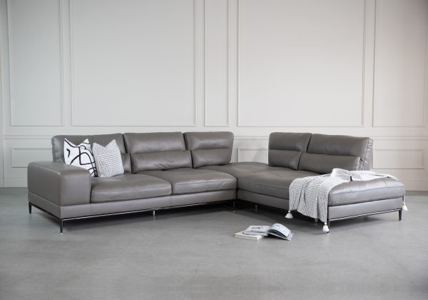 Kihei Sectional in D.Grey M55, Angle, Recline, SR