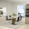 Skovby SM58 Dining Chair in Black Leather around Dining Table