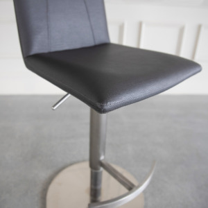adele black vinyl swivel bar stool adele black vinyl swivel bar stool