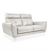 Hans Sofa Light Grey Leather, Angle