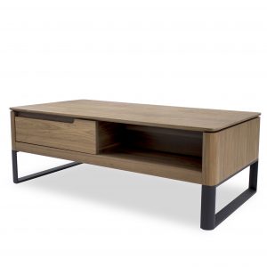 Olympia Coffee Table in Walnut, Angle