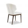 Blake Dining Chair in White Leather, Back