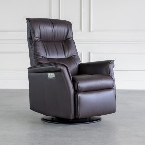 Chelsea Recliner in Trend Chocolate, Angle