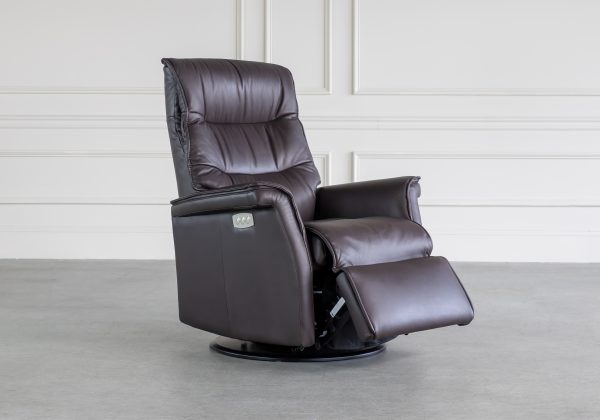 Chelsea Recliner in Trend Chocolate, Angle, Recline