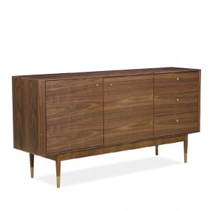 Gemma Sideboard in Walnut, Angle