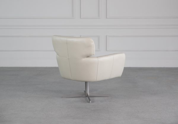 Haley Chair in White M5, Back