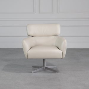 Haley Chair in White M5, Front