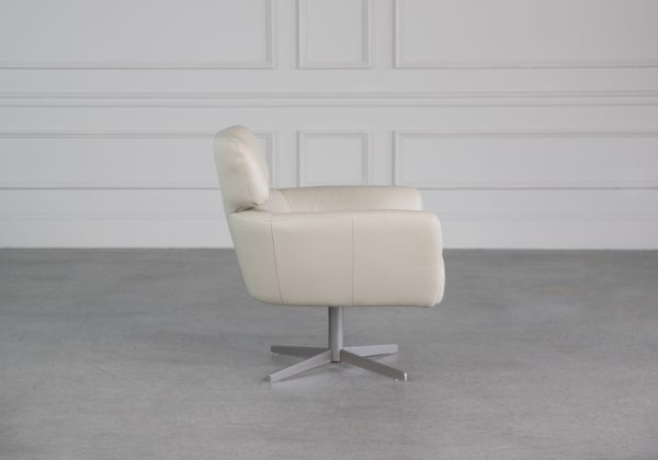 Haley Chair in White M5, Side