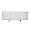 Leon Sideboard in White Lacquer, Front