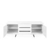 Leon Sideboard in White, Front, Open