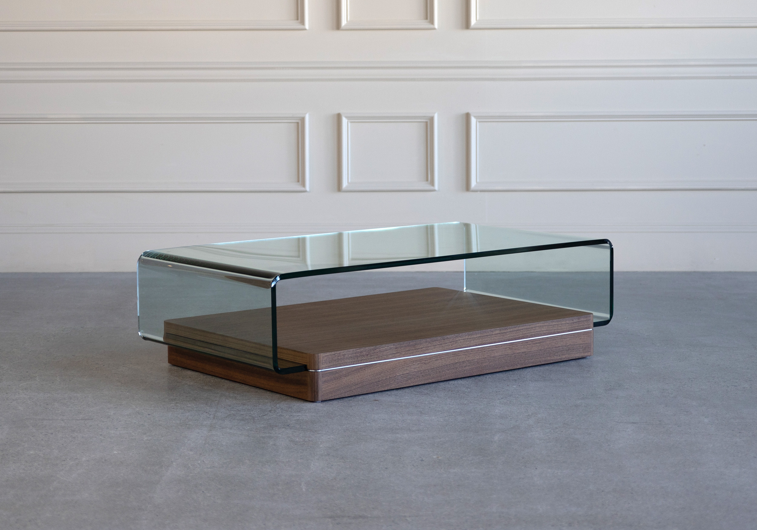 Lepage Walnut Coffee Table - Angle Lepage Walnut Coffee Table - Angle