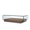 Lepage Coffee Table in Walnut, Angle