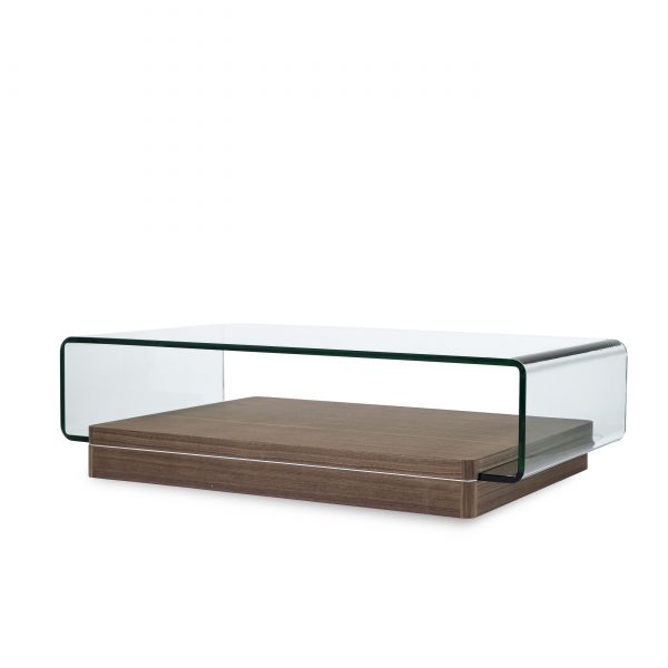 Lepage Coffee Table in Walnut, Angle