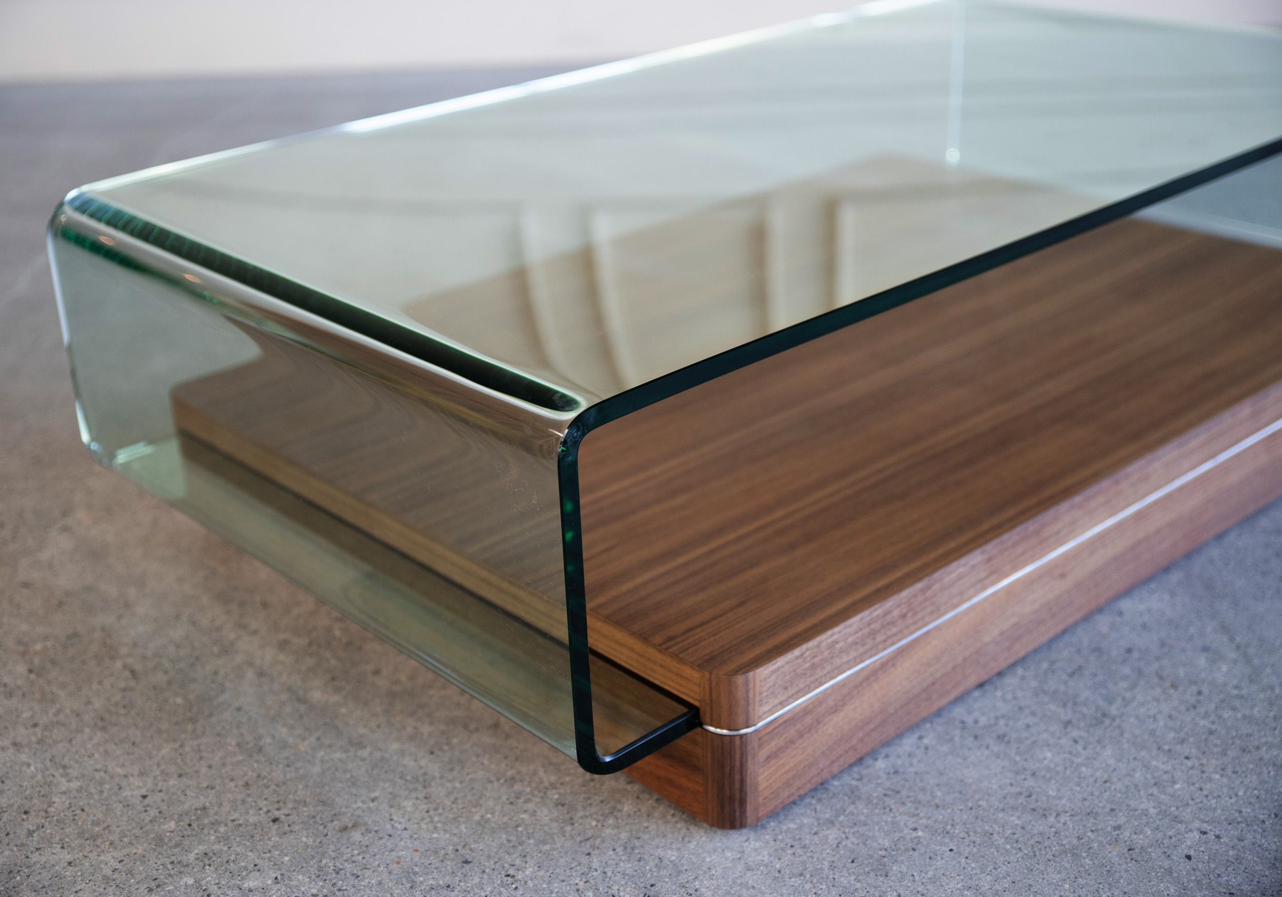 Lepage Coffee Table Walnut Detail