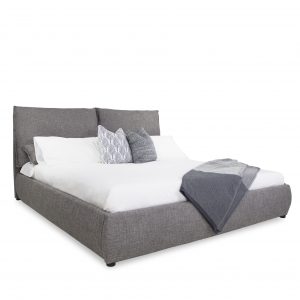 Mason Storage Bed in Grey Fabric
