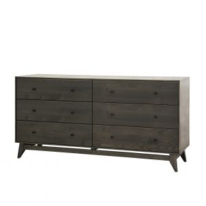 Wood Castle Montano Tall Double Dresser in Obsidian Stain