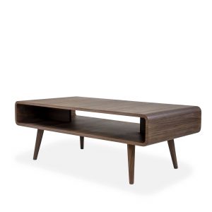 Newport Coffee Table in Walnut, Angle