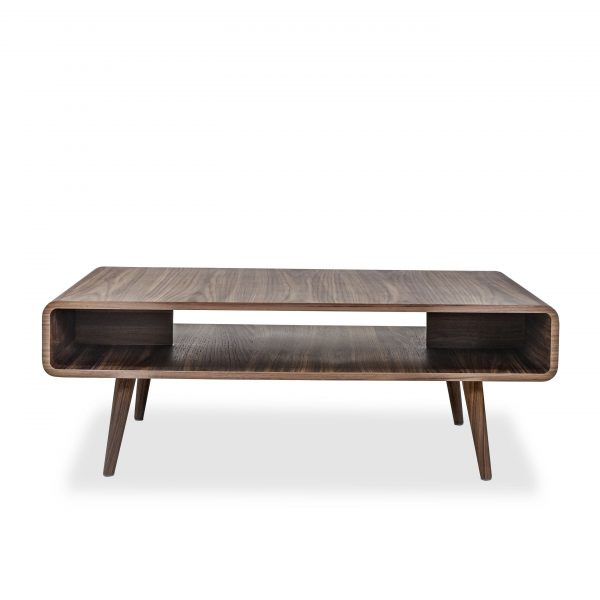 Newport Coffee Table in Walnut, Front