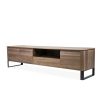 Olympia TV Unit in Walnut, Angle