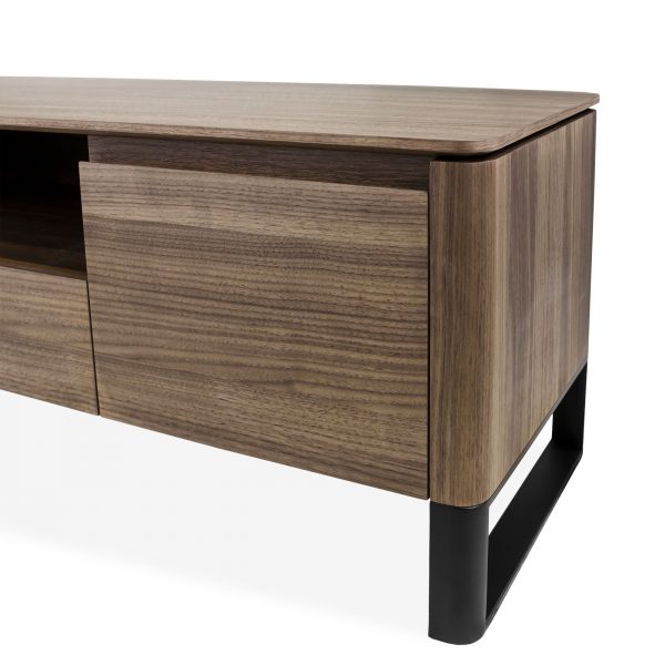 Olympia TV Unit in Walnut, Close Up