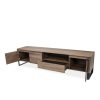Olympia TV Unit in Walnut, Open