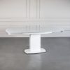 Paul Dining Table, White, Extended