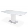 Paul Dining Table in White, Angle, Extended