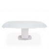 Paul Dining Table in White, Straight, Extended