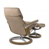 Stressless Admiral Signature in Paloma Sand with Teak Base, Back