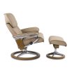 Stressless Admiral Signature in Paloma Sand with Teak Base, Side