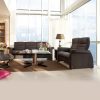 Stressless Sapphire Sofa and Loveseat in Paloma Chocolate