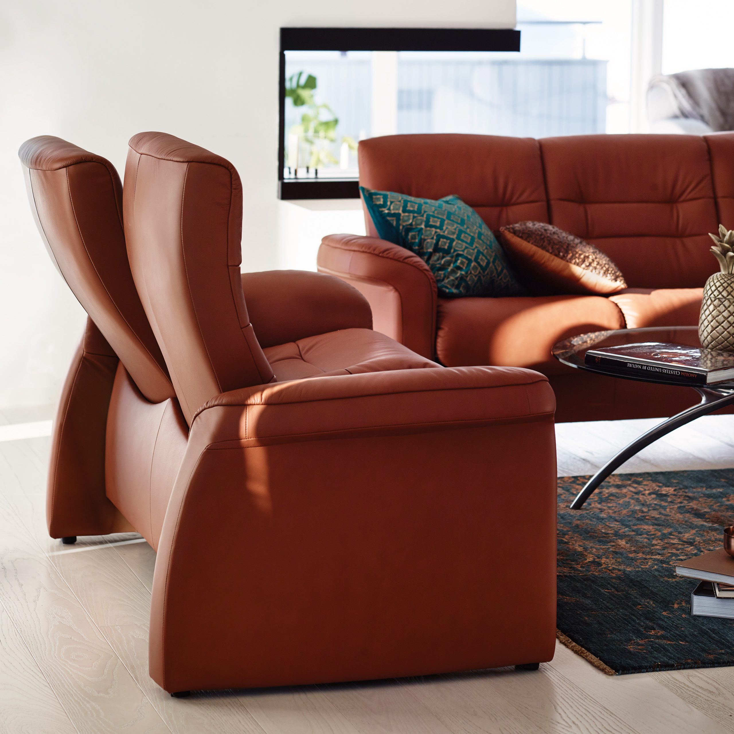 Stressless Sapphire High Back Loveseat ScanDesigns Furniture stressless-sapphire-high-back-loveseat-scandesigns-furniture