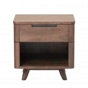 Tahoe Nightstand in Walnut, Front