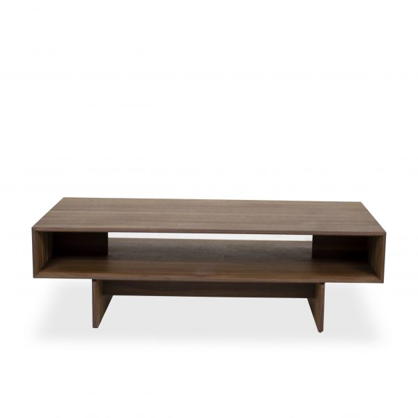 Tampa Coffee Table in Walnut, Straight