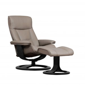 IMG Nordic 21 Leather Recliner, Espresso Base