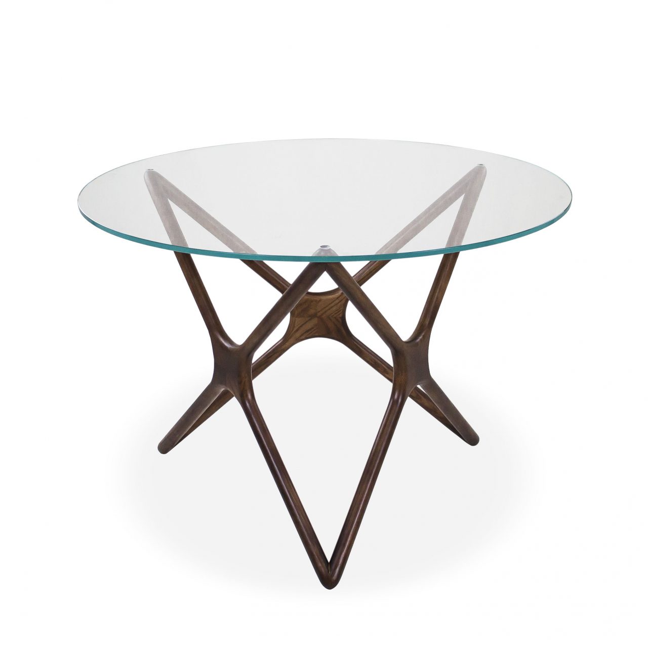 Nova Round Dining Table with Glass ScanDesigns Furniture