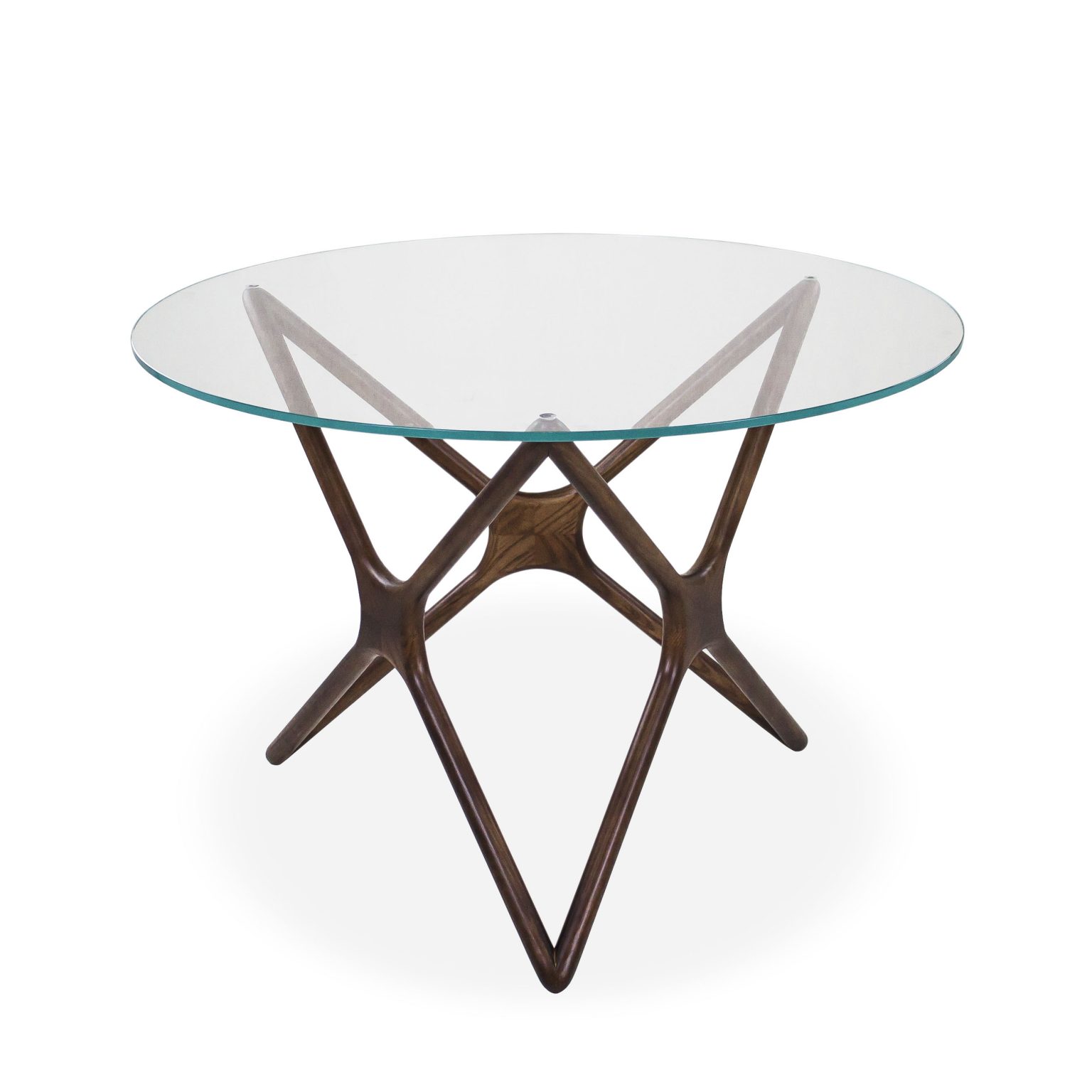 Nova Round Dining Table with Glass ScanDesigns Furniture